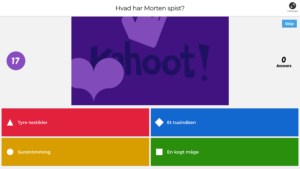 kahoot som underholdning til fest